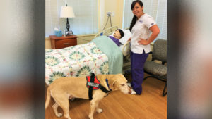 ECPI University Nursing Student gets a Paw Up From Service Dog