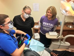 Dental Assisting Student Volunteers Provide Free Dentures